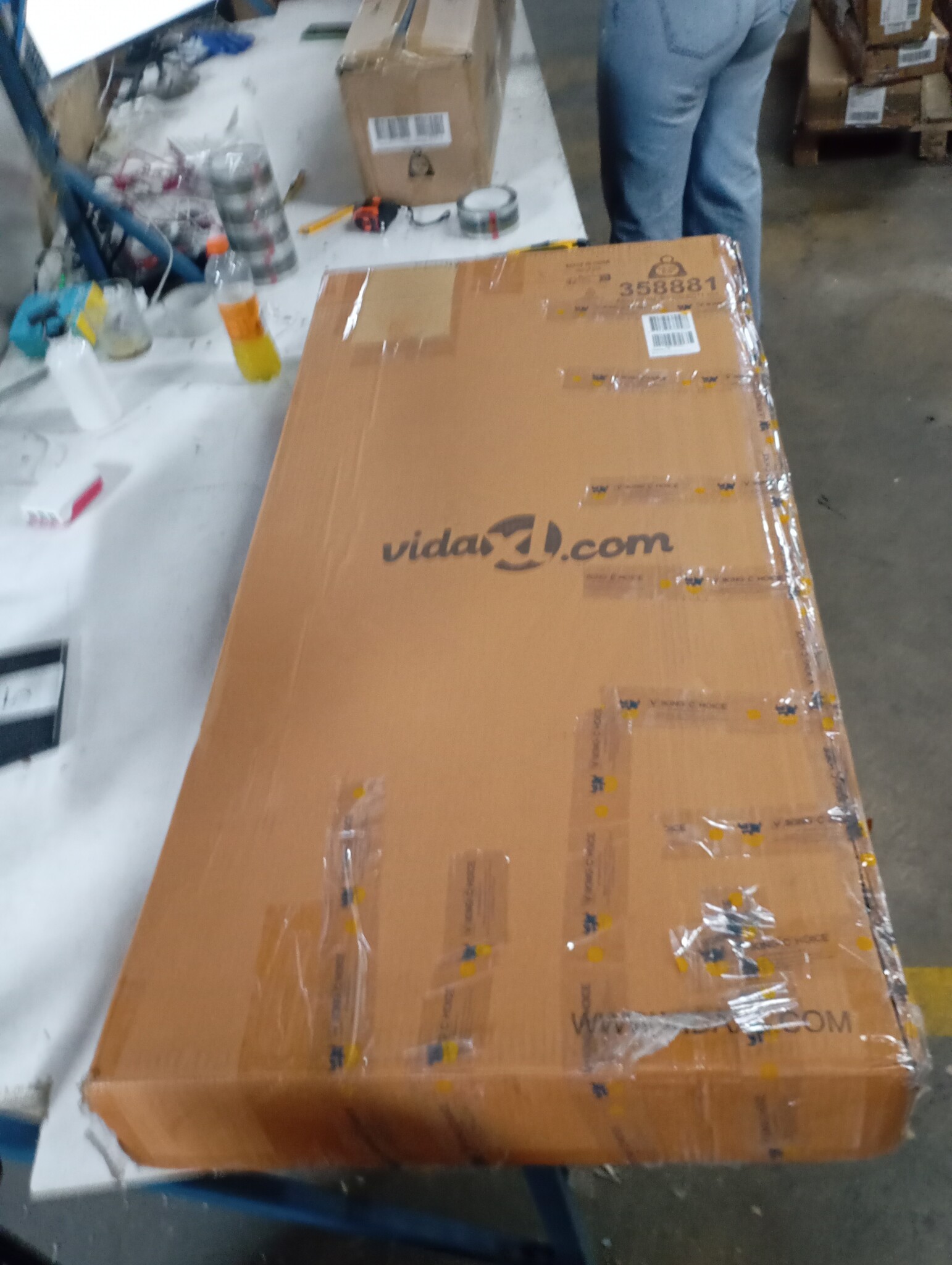 vidaXL Eettafel Mangohout 110cm - 55% Korting! (Retour)