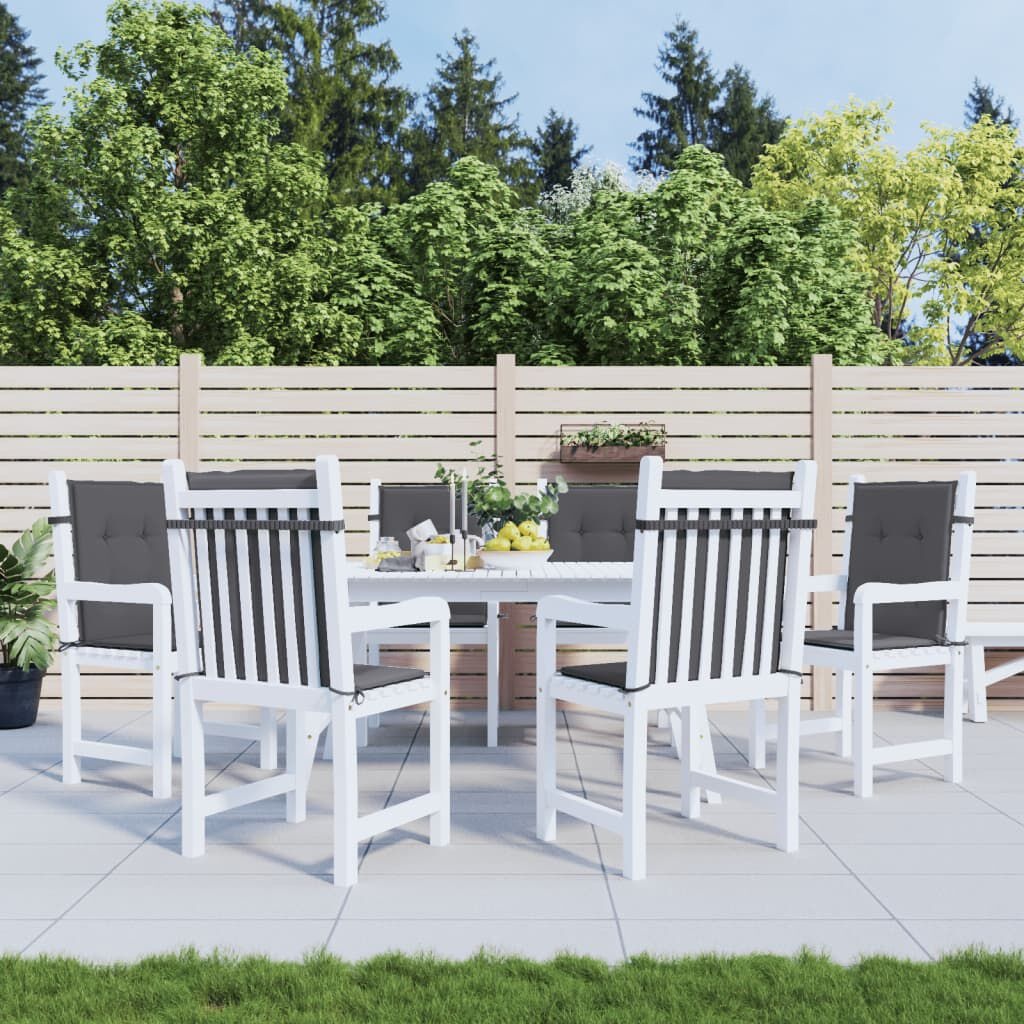 vidaXL Tuinstoelkussens (6 st.) Antraciet - 35% Korting!