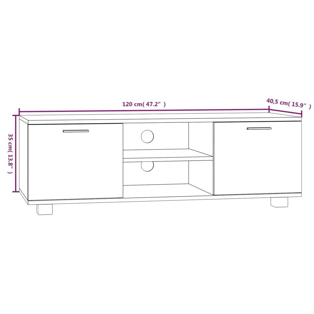 VidaXL TV-meubel wit 120cm -35%! Kleine schade, grote korting!