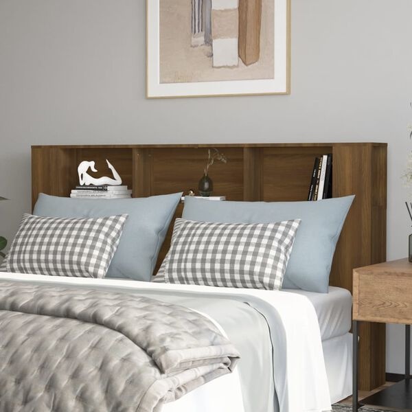 Hoofdbordkast Bruin Eiken 180cm - 60% Korting!