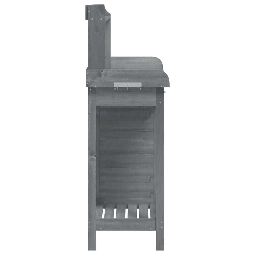 VidaXL Oppottafel Grijs Vurenhout - 35% Korting!