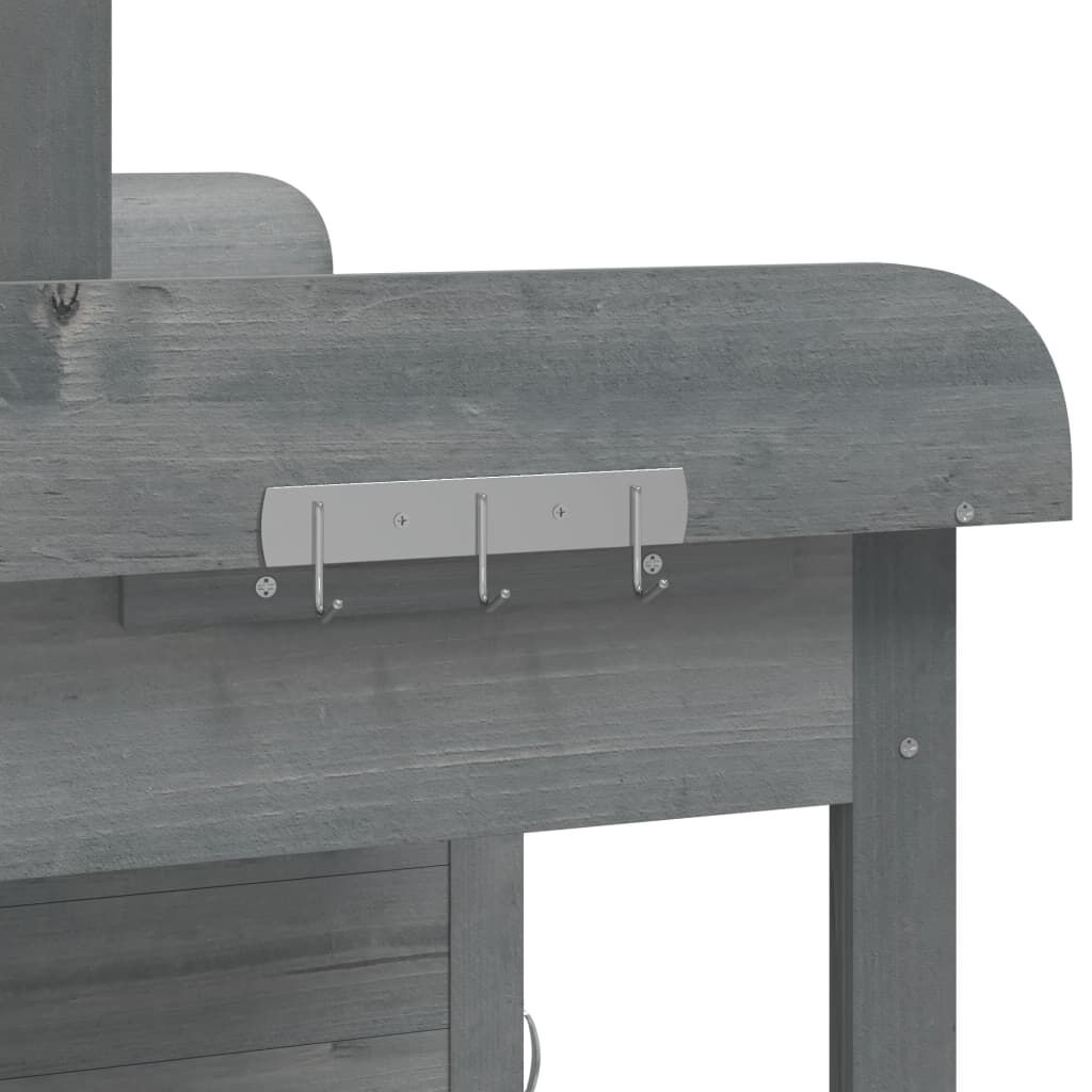 VidaXL Oppottafel Grijs Vurenhout - 35% Korting!