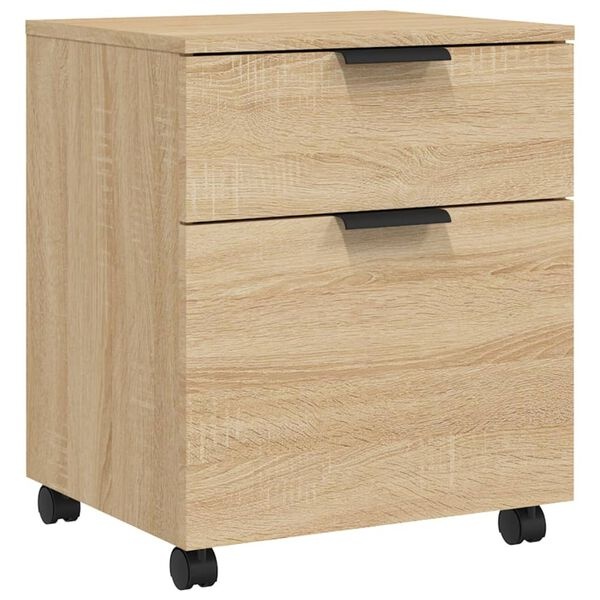 Verrijdbare Dossierkast Sonoma Eiken - 35% Korting!
