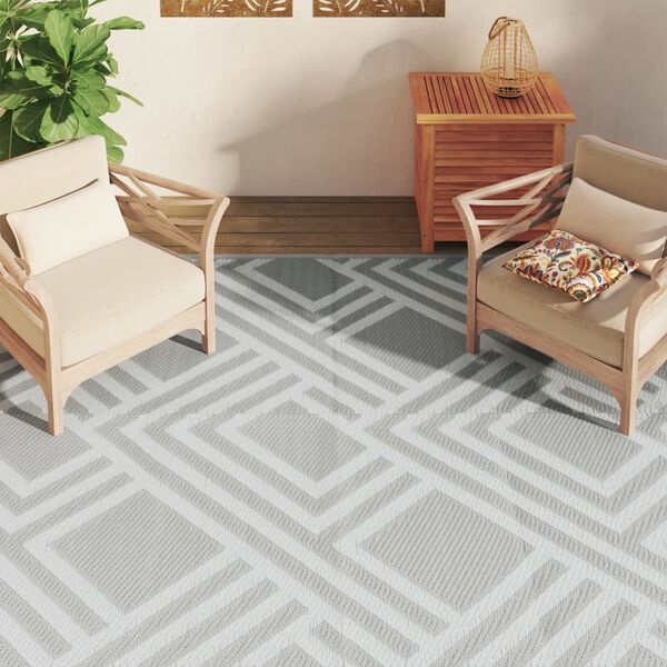 vidaXL Buitenkleed ARAKIL Grijs 190x290 - 45% Korting!