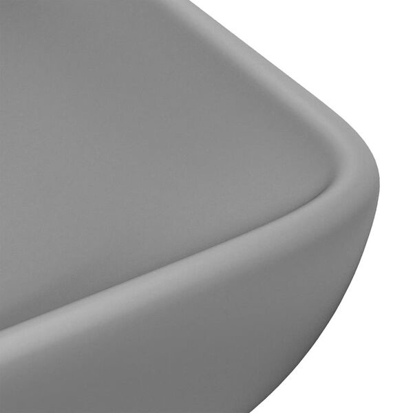vidaXL Wastafel Lichtgrijs 71cm - Krasje, 35% Korting!