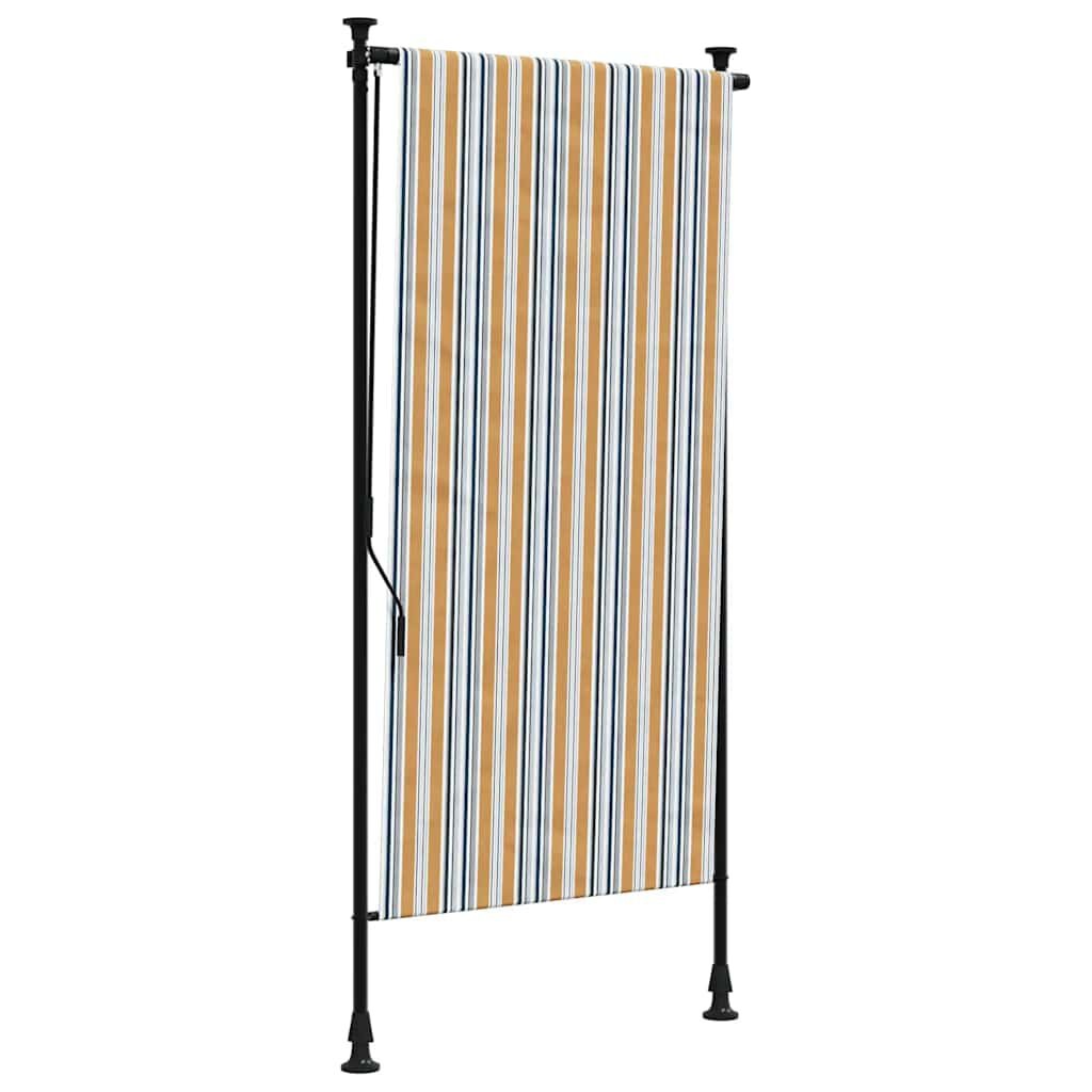 vidaXL Rolgordijn Buiten 120x270 Geel/Wit - 35% Korting!