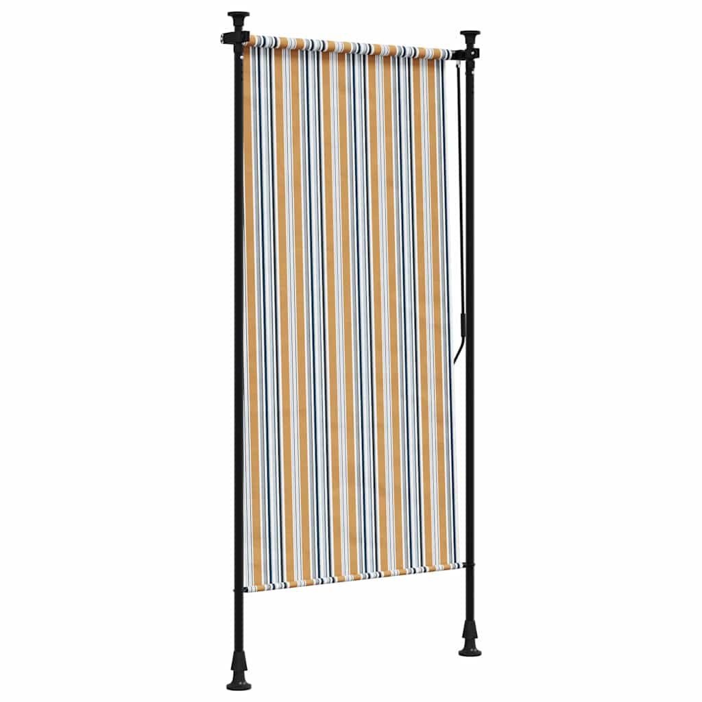 vidaXL Rolgordijn Buiten 120x270 Geel/Wit - 35% Korting!