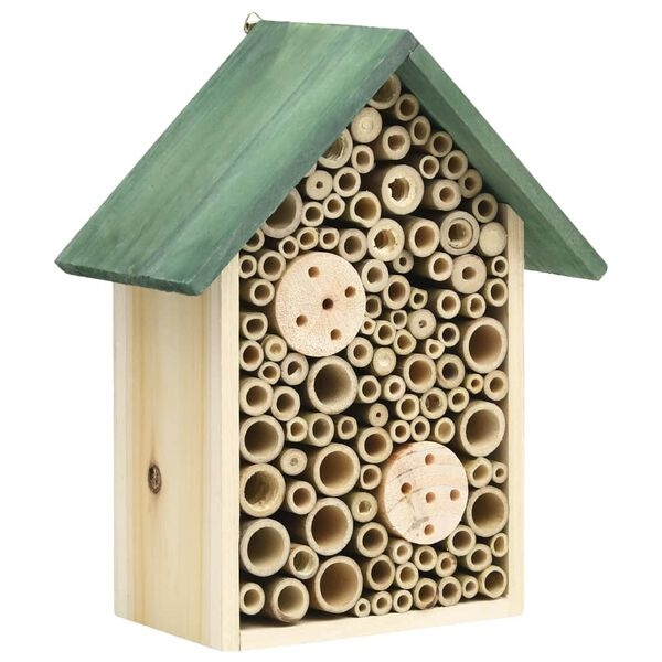 Insectenhotel Set (2 stuks) - Vurenhout - 55% Korting! (Dak beschadigd)