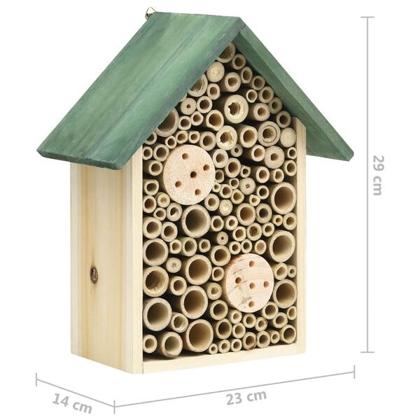 Insectenhotel Set (2 stuks) - Vurenhout - 55% Korting! (Dak beschadigd)