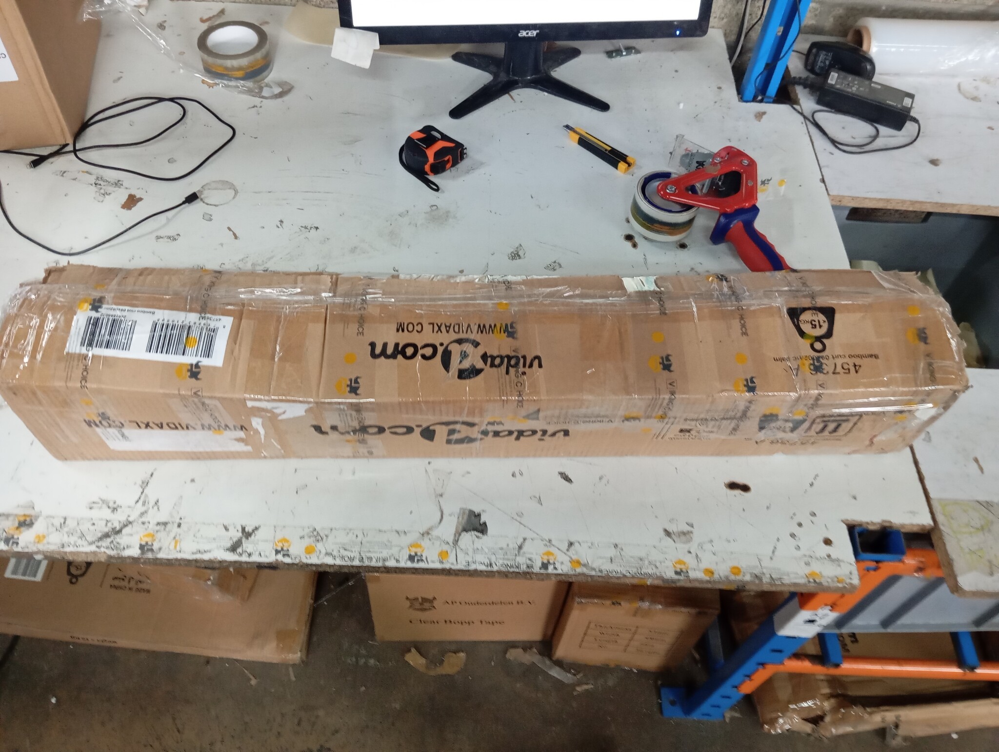 Bamboe Vliegengordijn 90x200cm - Palmboom Design - 60% Korting!