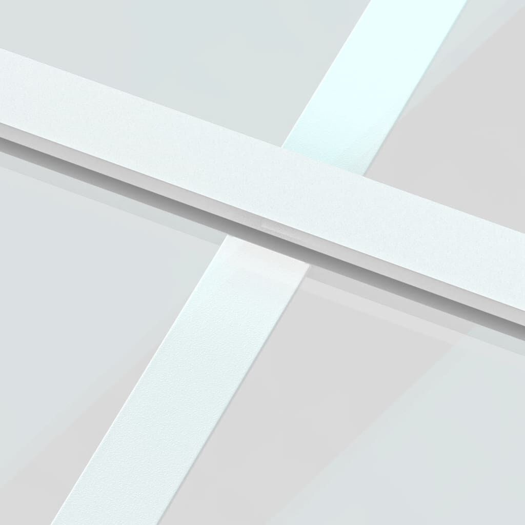 vidaXL Schuifdeur 90x205 Wit - Gehard Glas & Aluminium - 35% Korting!