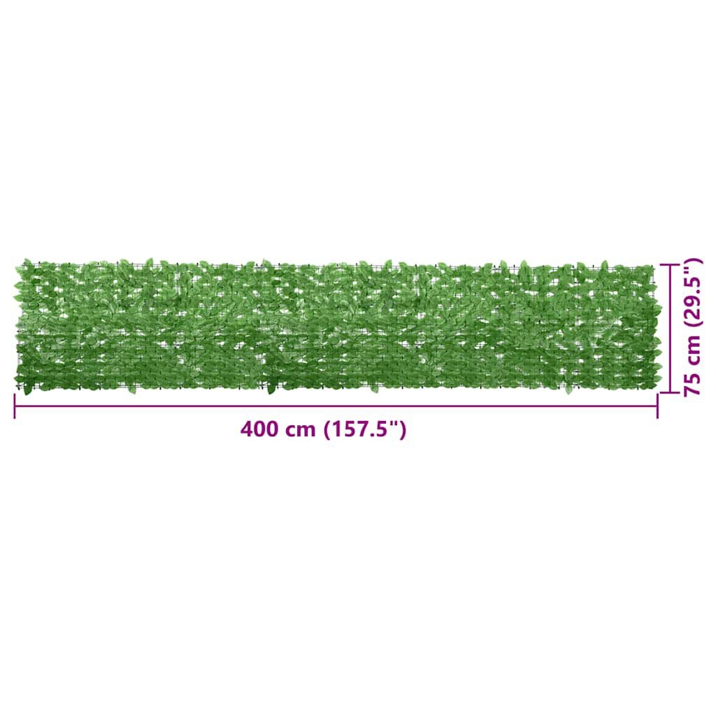 VidaXL Balkonscherm Groen 400x75cm - 57% Korting!