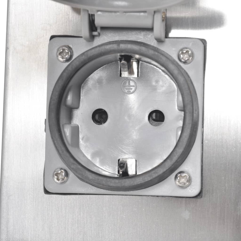 VidaXL Buitenstopcontact Zuil RVS - 35% Korting! (Gemonteerd)
