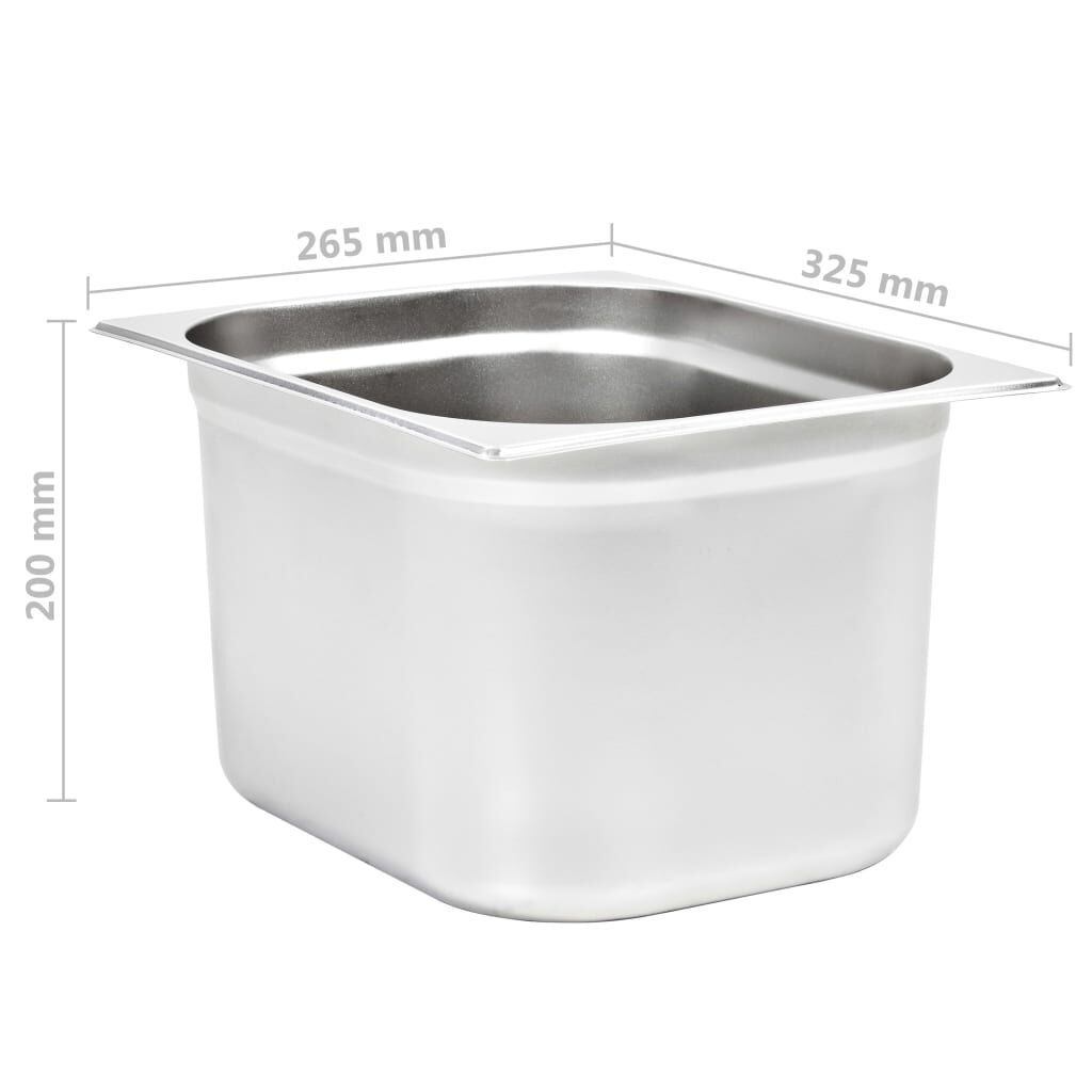 vidaXL GN 1/2 Gastronormbakken 2x RVS - 35% Korting!
