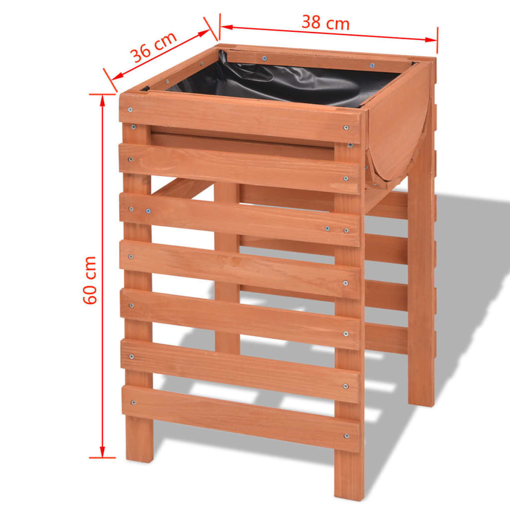 VidaXL Plantenbak Hout 38x36x60cm - 47% Korting!