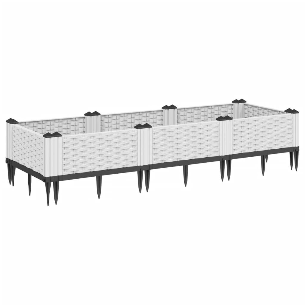 VidaXL Plantenbak Wit 125cm - 64% Korting! Zo Goed Als Nieuw!