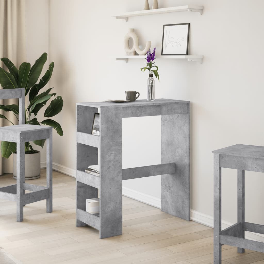 VidaXL Bartafel Betongrijs - 57% Korting!