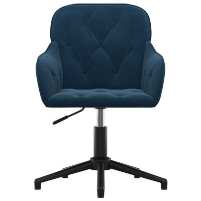 Draaibare Kantoorstoel Fluweel Blauw - 35% Korting!