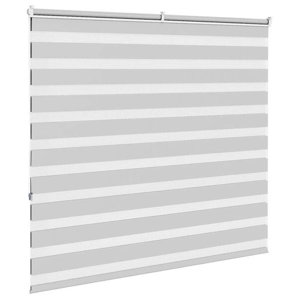 Zebra Rolgordijn Lichtgrijs 160x150cm - 35% Korting!