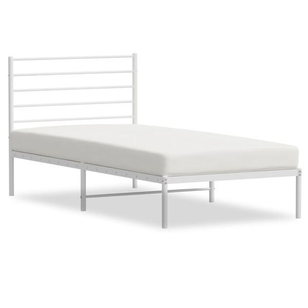 vidaXL Bedframe Wit 90x200cm - 35% Korting! (beschadigde verpakking)