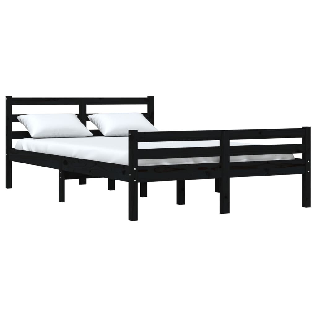 VidaXL Bedframe 140x190 Zwart Hout - 42% Korting!