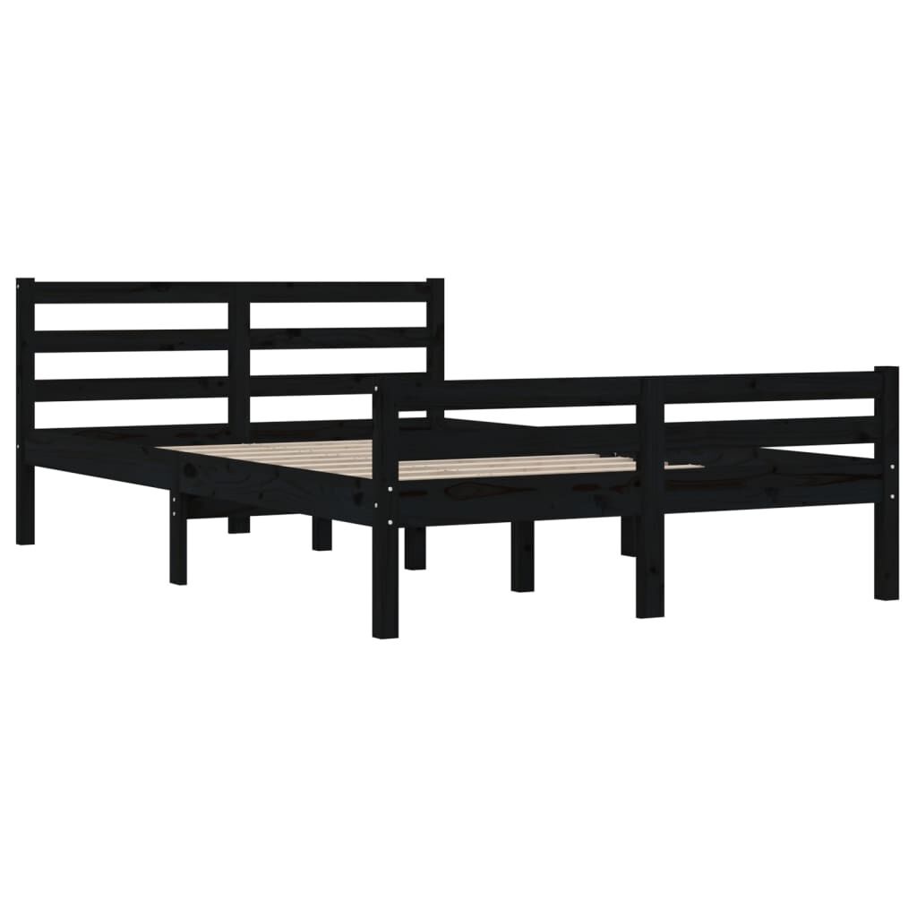 VidaXL Bedframe 140x190 Zwart Hout - 42% Korting!