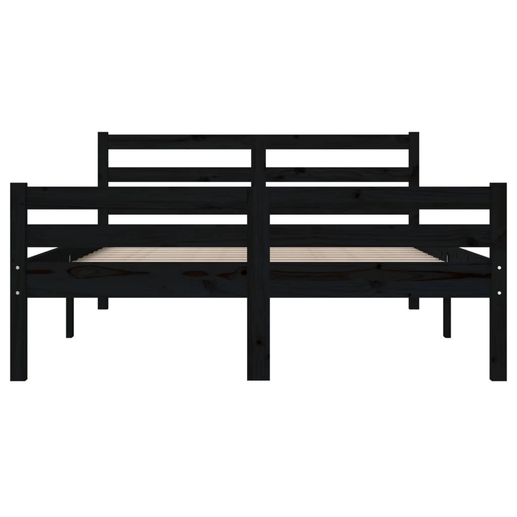 VidaXL Bedframe 140x190 Zwart Hout - 42% Korting!