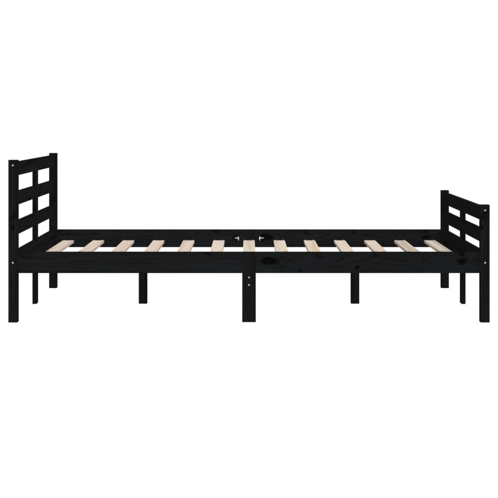 VidaXL Bedframe 140x190 Zwart Hout - 42% Korting!