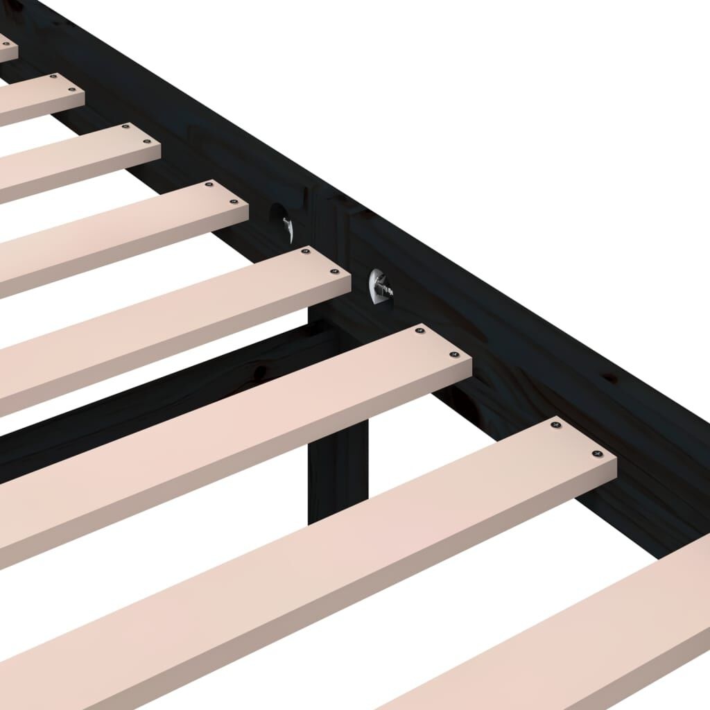 VidaXL Bedframe 140x190 Zwart Hout - 42% Korting!