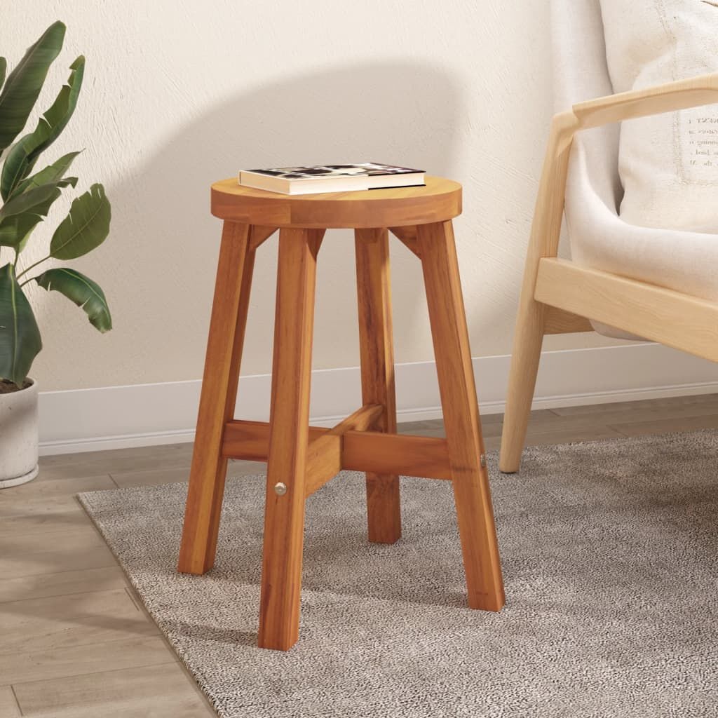Acaciahouten Kruk Bruin 38x38x45cm - 41% Korting!