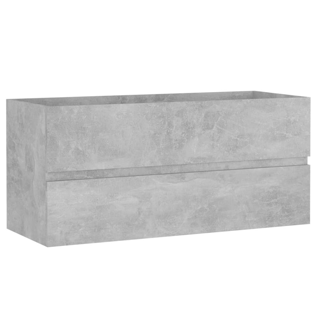Wastafelkast Betongrijs 100cm - 53% Korting!