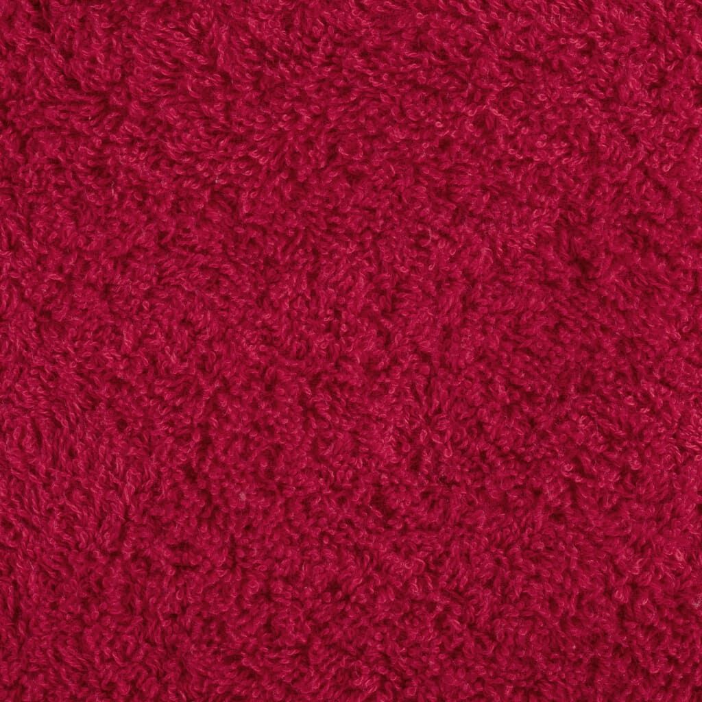 VidaXL SOLUND Handdoeken Rood (4 st) - 57% Korting!