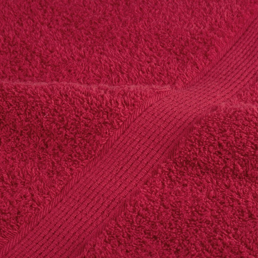VidaXL SOLUND Handdoeken Rood (4 st) - 57% Korting!