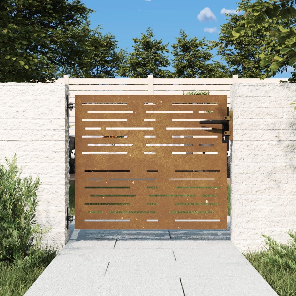 VidaXL Cortenstaal Poort 85x100cm - Vierkant - 57% Korting!