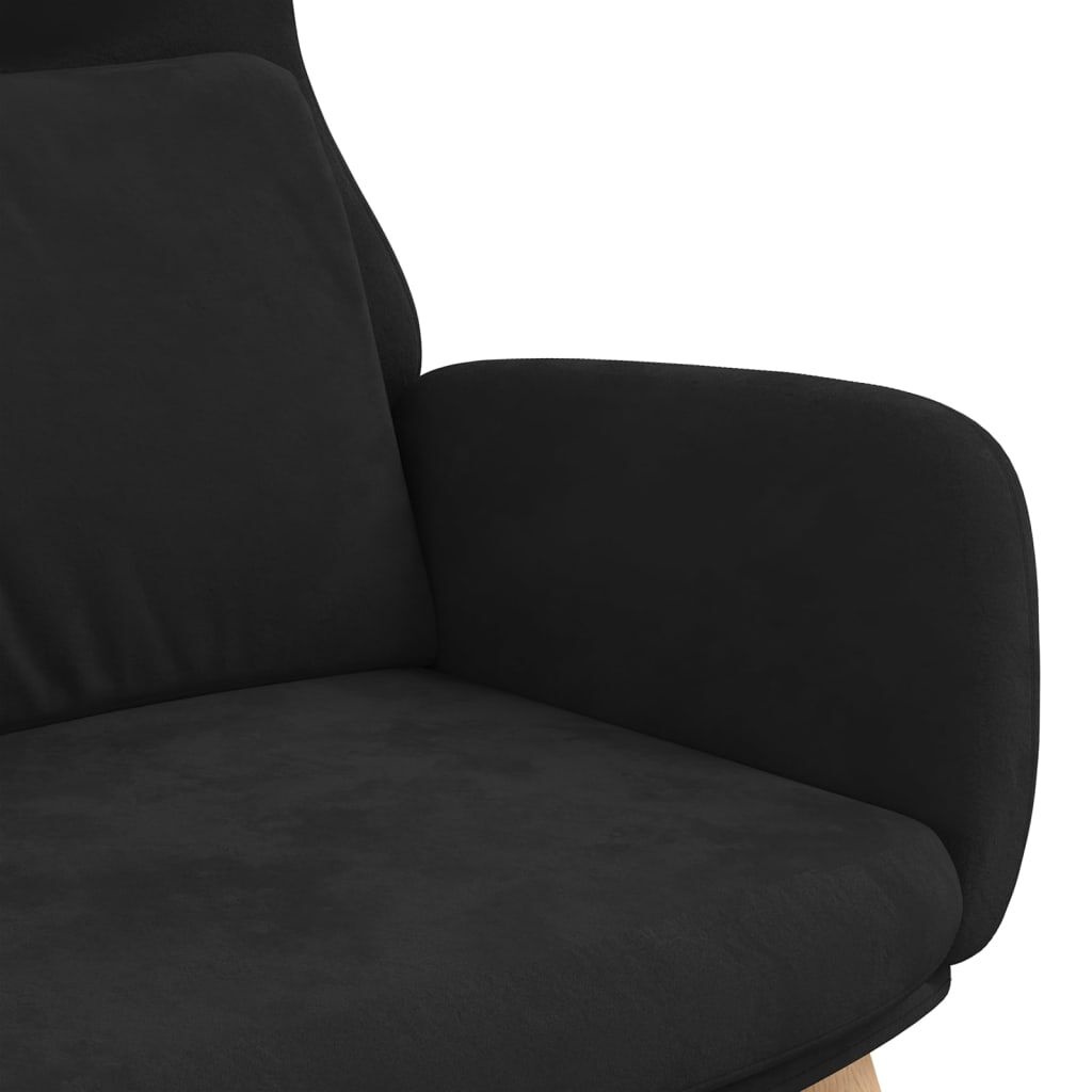 vidaXL Relaxstoel Zwart Fluweel - 57% Korting!