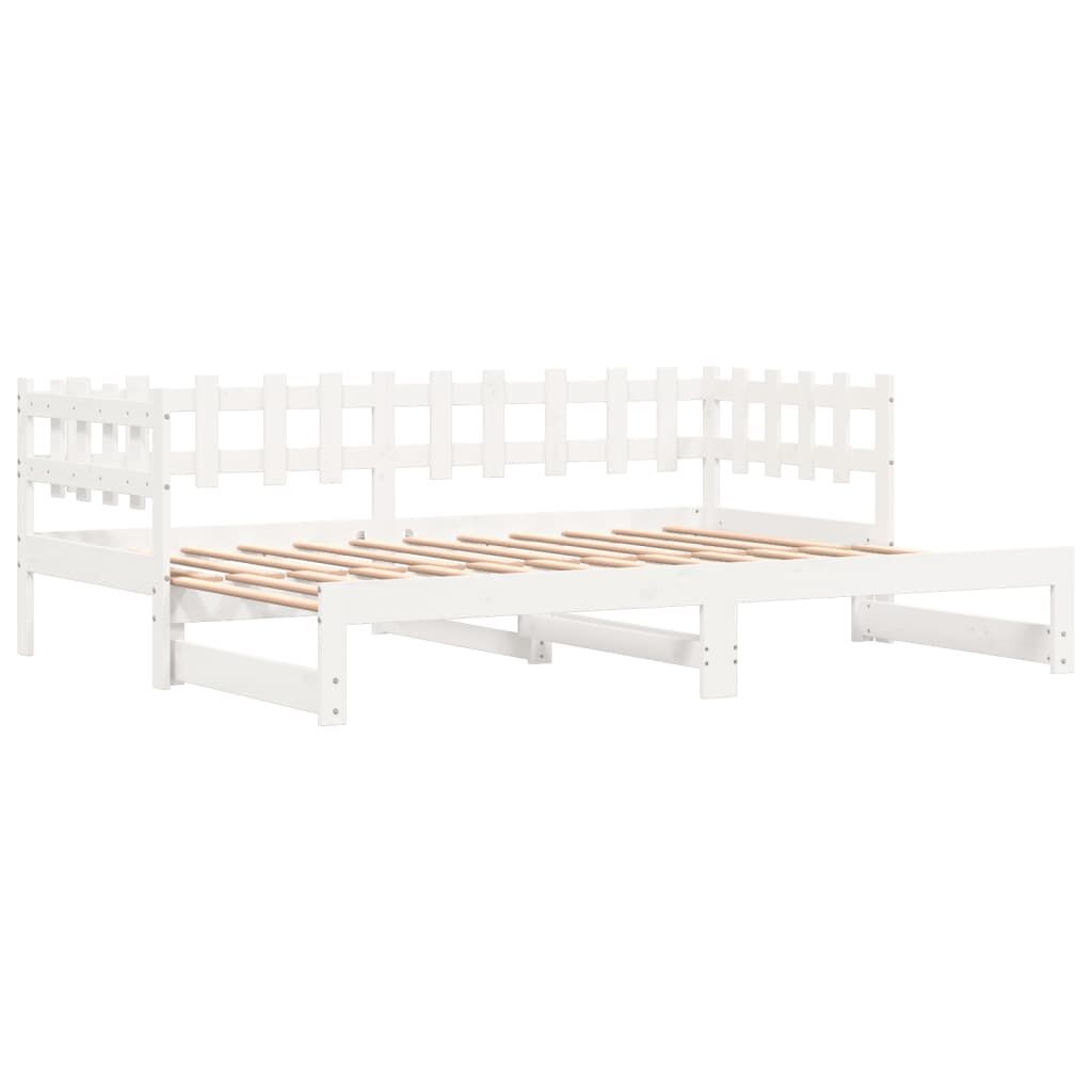 Slaapbank Grenen Wit 2x90x190 cm - 35% Korting!