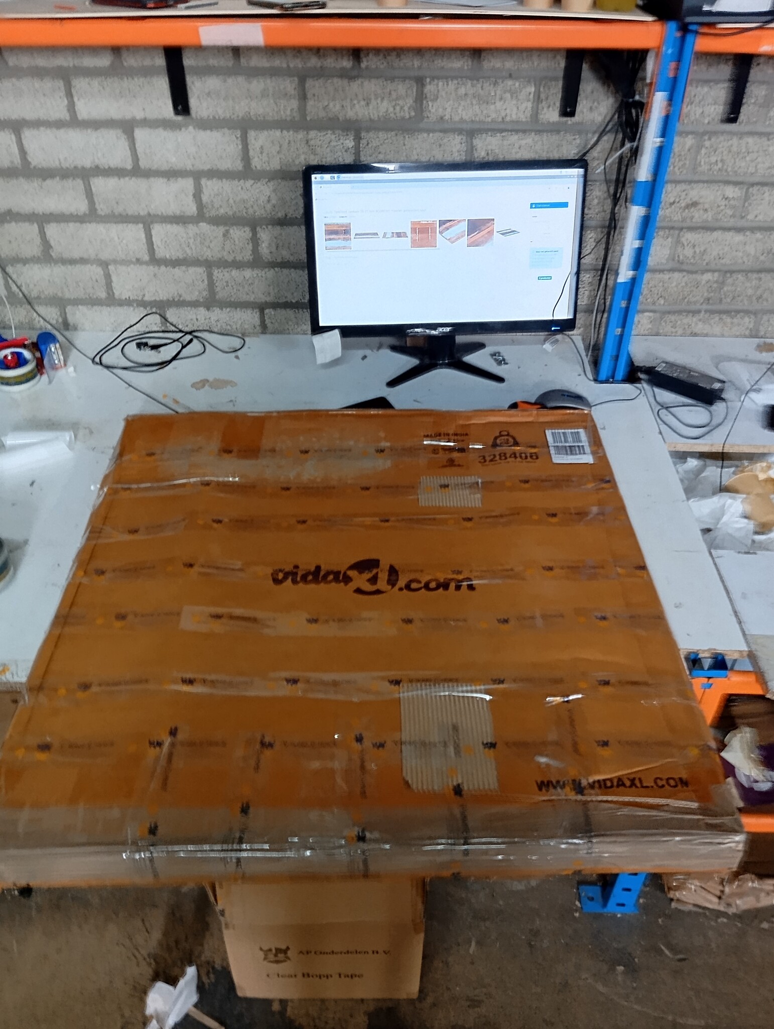 VidaXL Tafelblad 80x80 Recycled Hout - Beschadigd - 55% Korting!