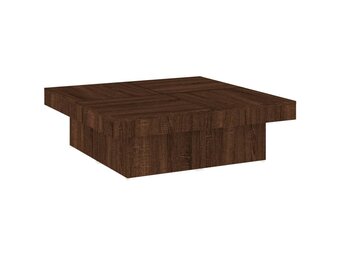 Salontafel Bruin Eiken 90x90cm -53%! Zo Goed Als Nieuw!