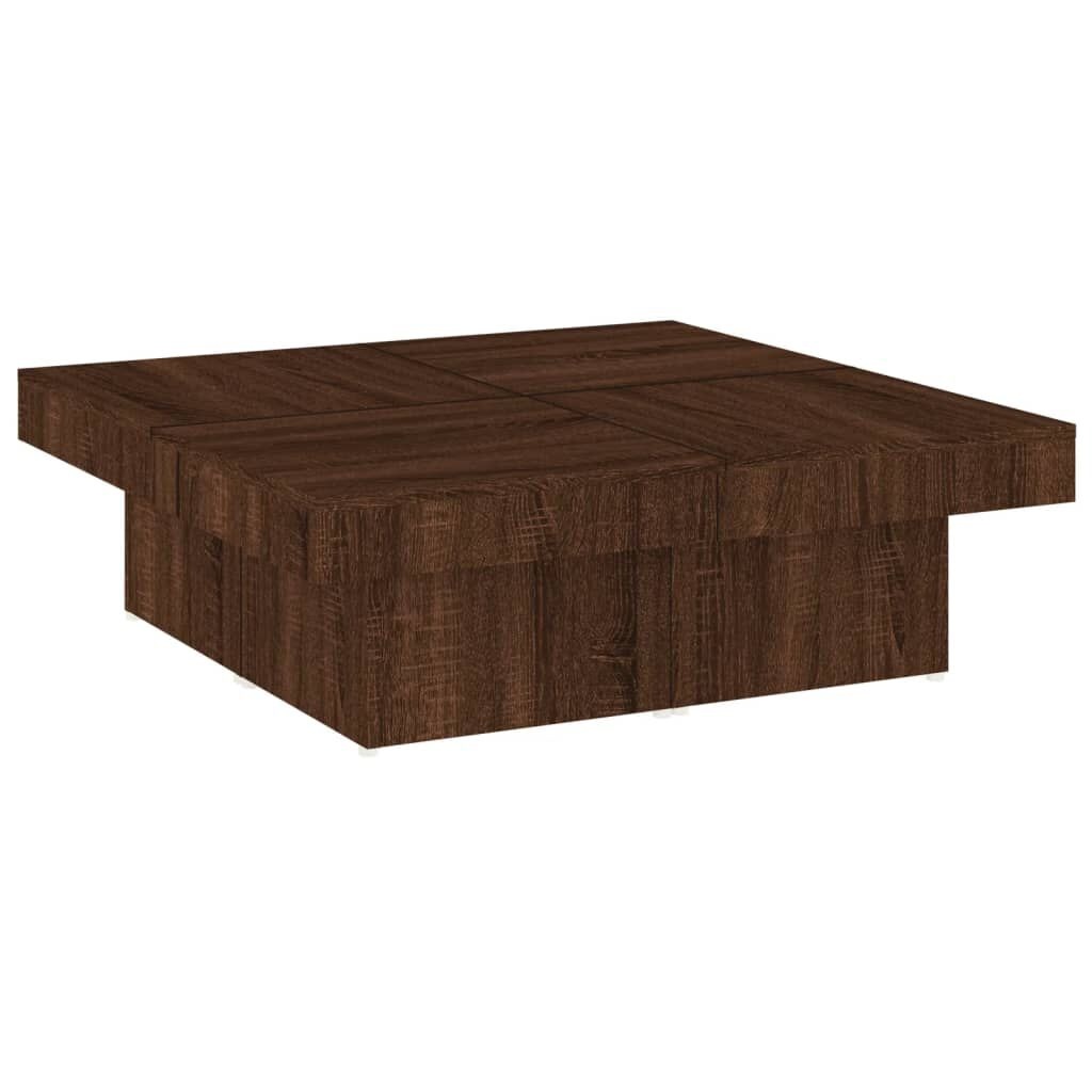 Salontafel Bruin Eiken 90x90cm -53%! Zo Goed Als Nieuw!