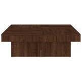 Salontafel Bruin Eiken 90x90cm -53%! Zo Goed Als Nieuw!