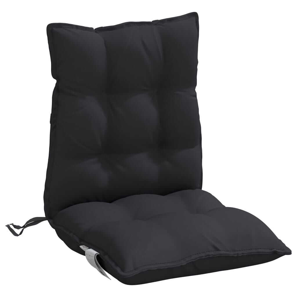 VidaXL Stoelkussens (6x) - Lage Rug Zwart - 45% Korting!
