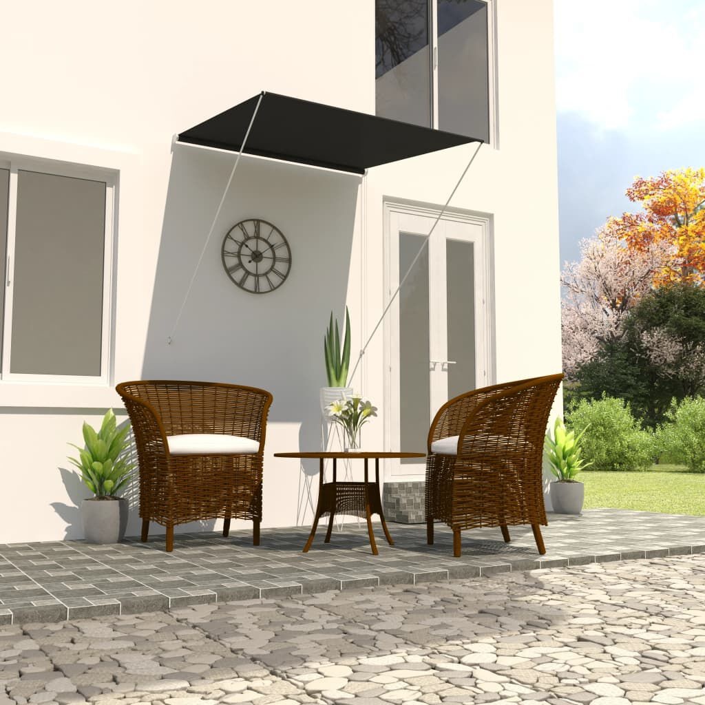 vidaXL Uittrekbare Luifel 100x150cm Antraciet - 35% Korting!