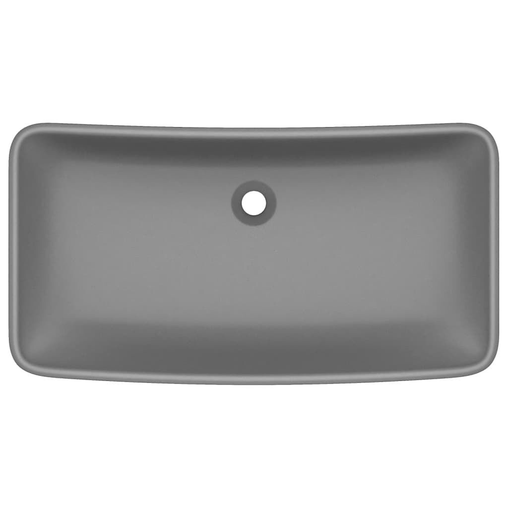 Wastafel Rechthoekig Donkergrijs - 71cm - 35% Korting!