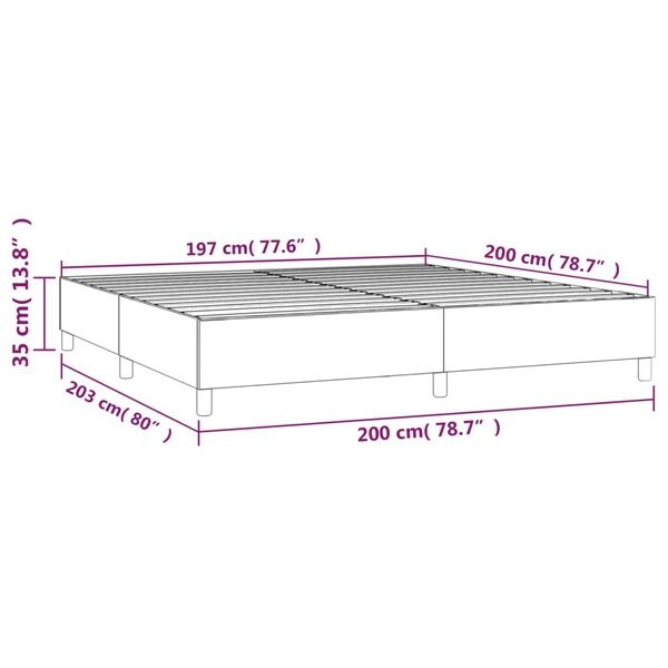 Topdeal: Fluwelen Bedframe 200x200cm Donkergrijs -35%