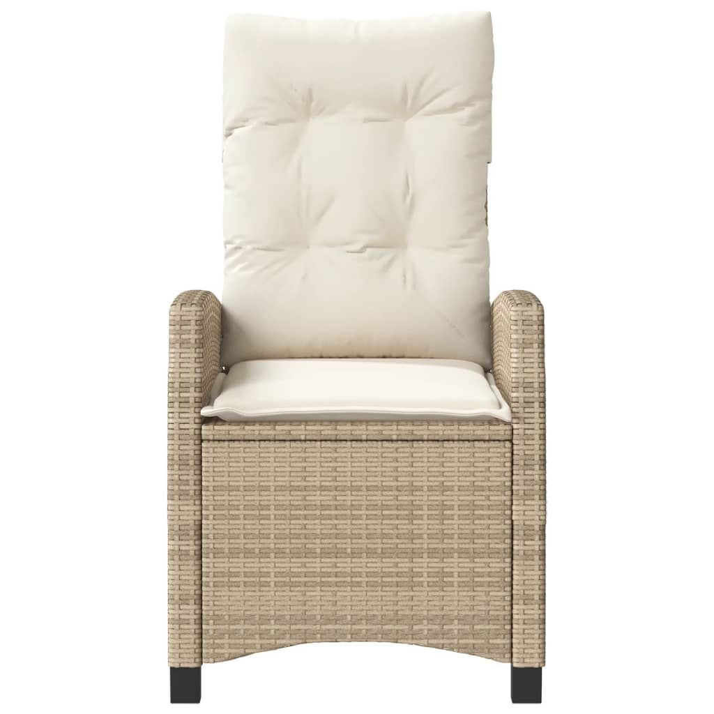 VidaXL Verstelbare Tuinstoel Beige met Kussens - 50% Korting!