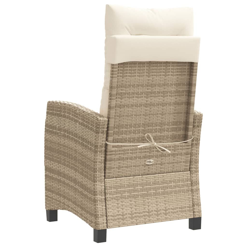 VidaXL Verstelbare Tuinstoel Beige met Kussens - 50% Korting!