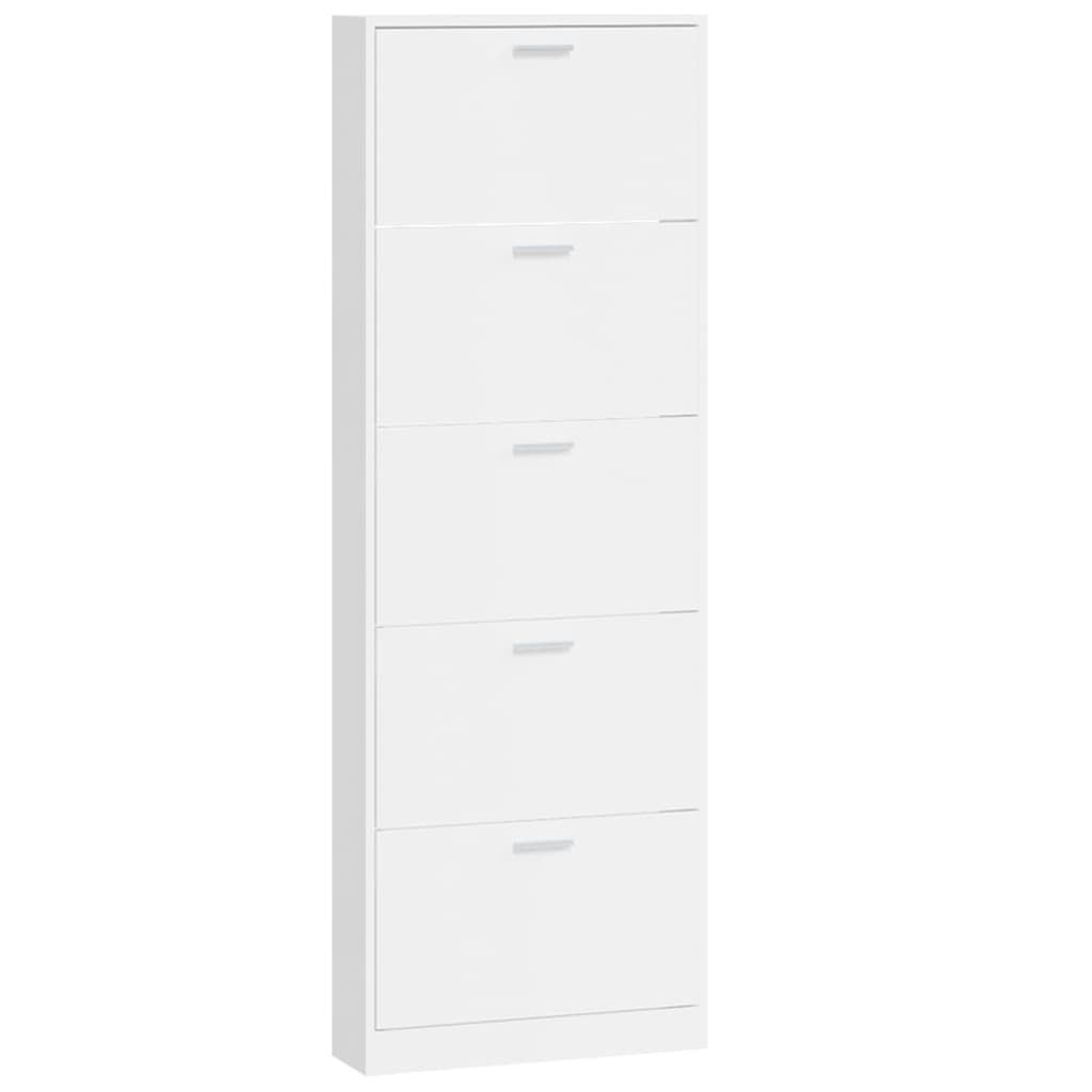 vidaXL Schoenenkast Hoogglans Wit - 35% Korting!