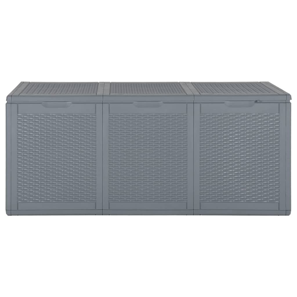 vidaXL Tuinbox 270L Grijs Rattan - 35% Korting!