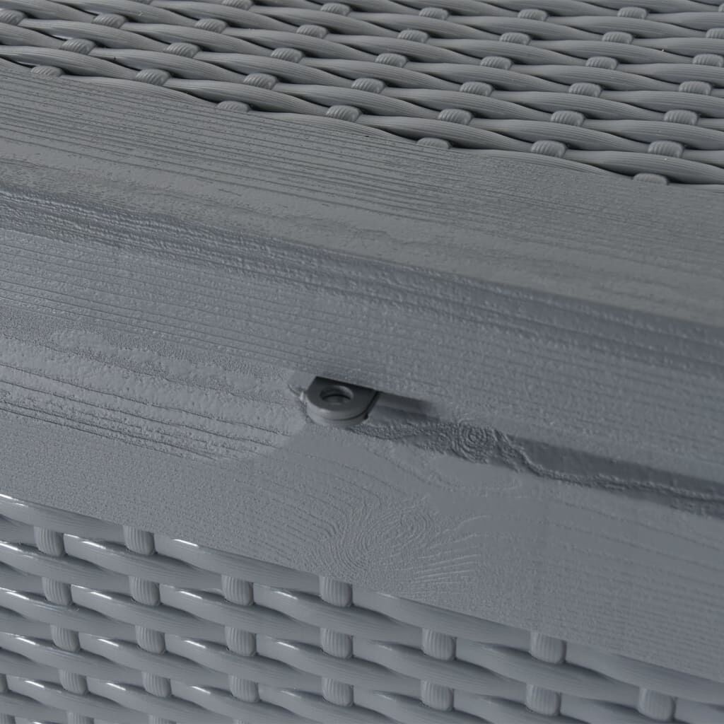 vidaXL Tuinbox 270L Grijs Rattan - 35% Korting!