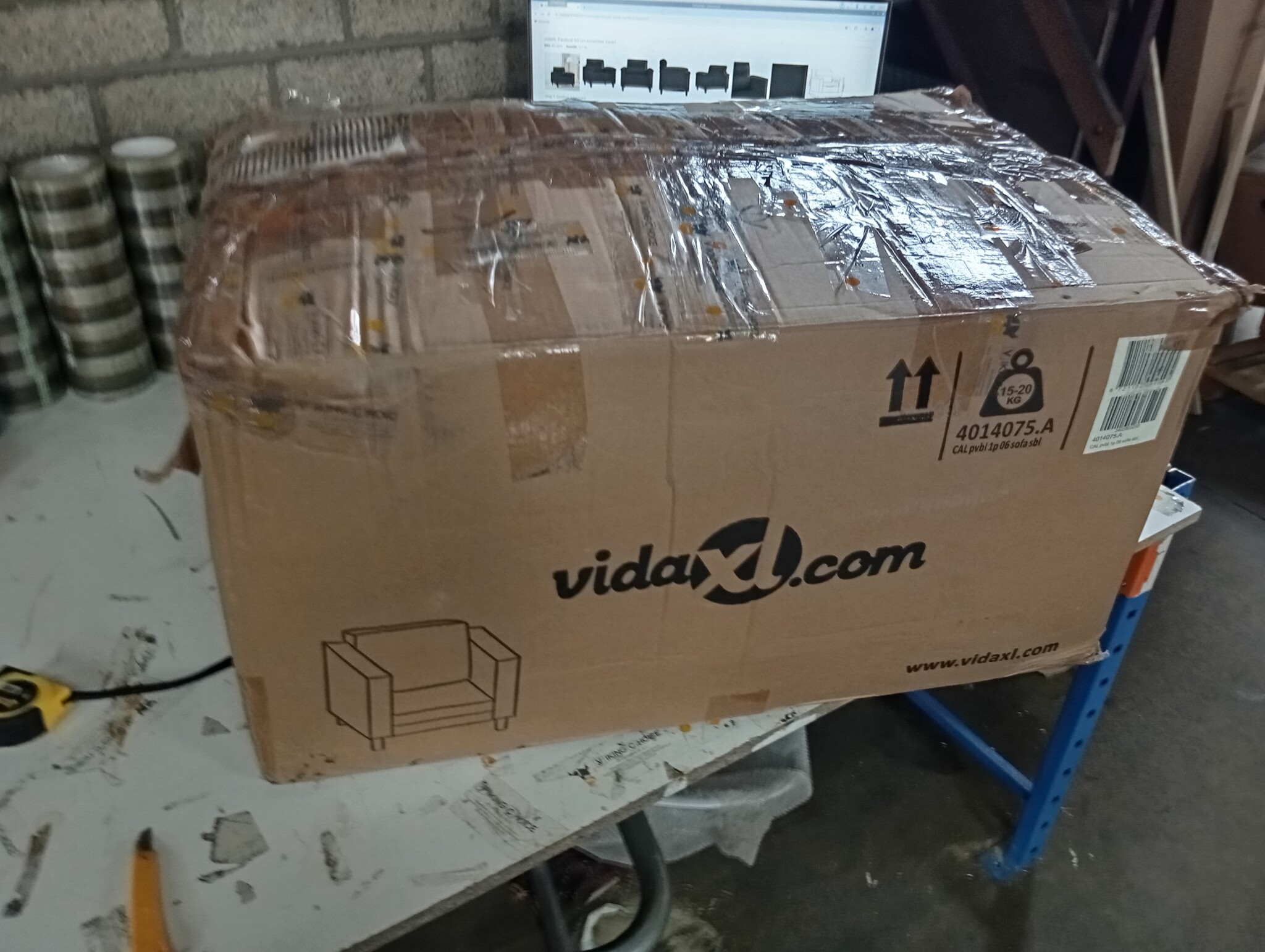 vidaXL Fauteuil Zwart Kunstleer -68% Korting! Beschadigd